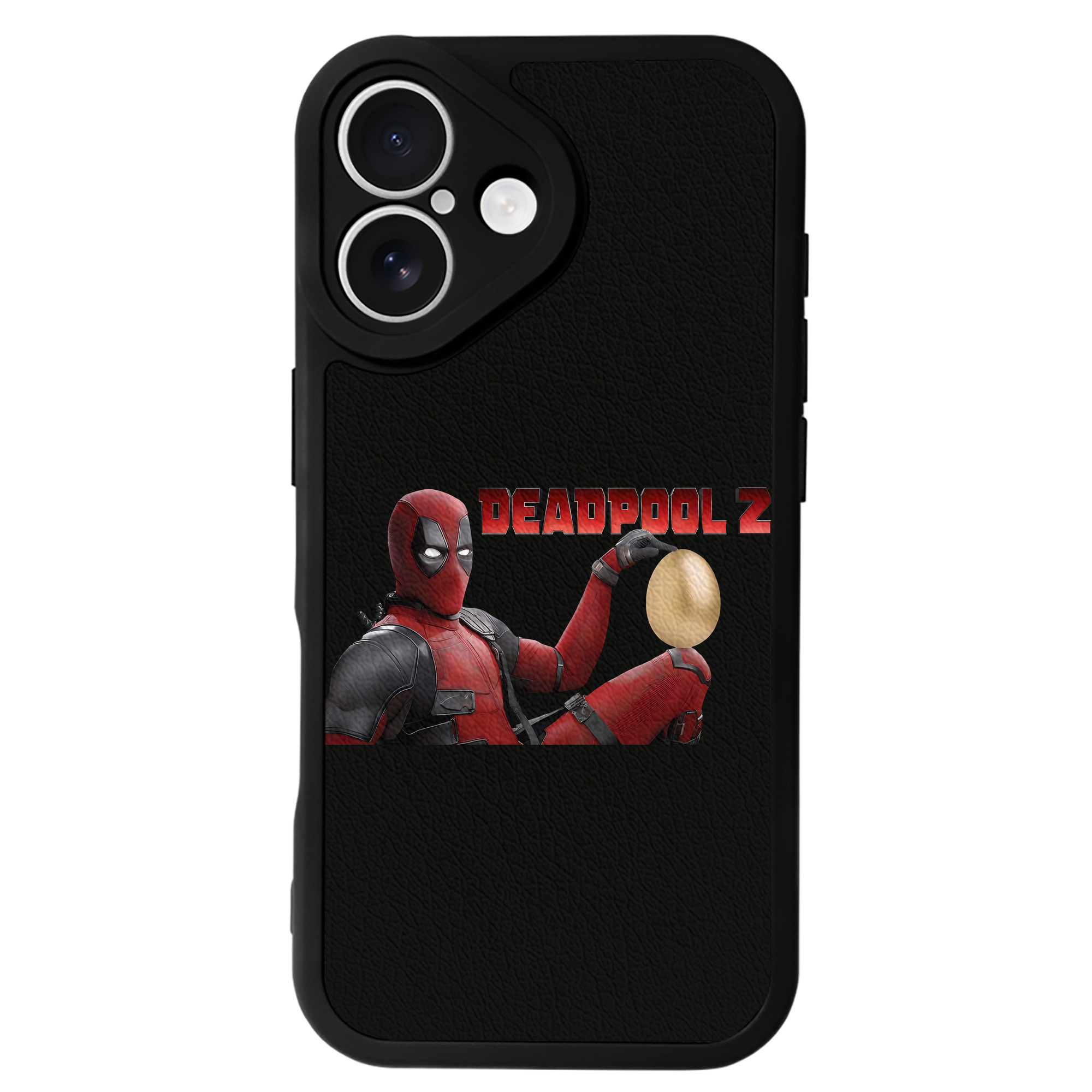 （画像用） Deadpool デッドプール 【iPhone 16シリーズ対応】シリコンスマホケース（レザー調） 材質：シリコン